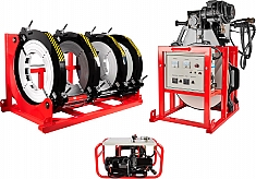 Гидравлический стыковой сварочный аппарат для пнд труб Gas Fusion Red-800