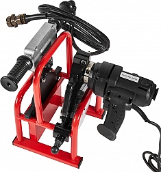 Нагреватель и торцеватель в боксе гидравлических стыковых сварочных аппаратов для пнд труб Gas Fusion Red-250